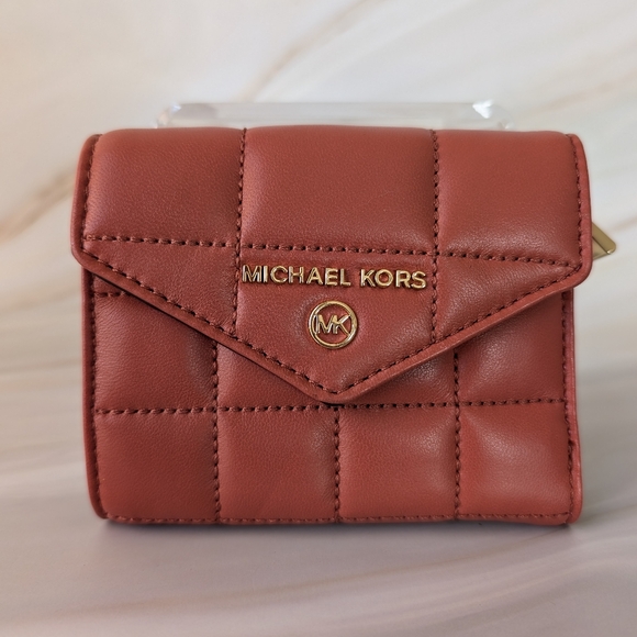 BNWT Michael Kors Jet Set Charm Medium Envelope Trifold Wallet - Picture 2 of 11